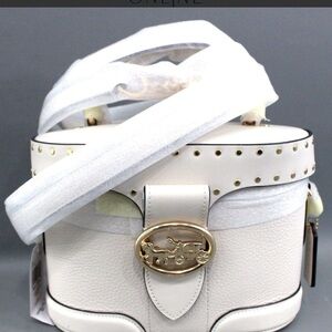 COACH Georgie Gem Rivets Gold Crossbody Handbag - New with Tags.